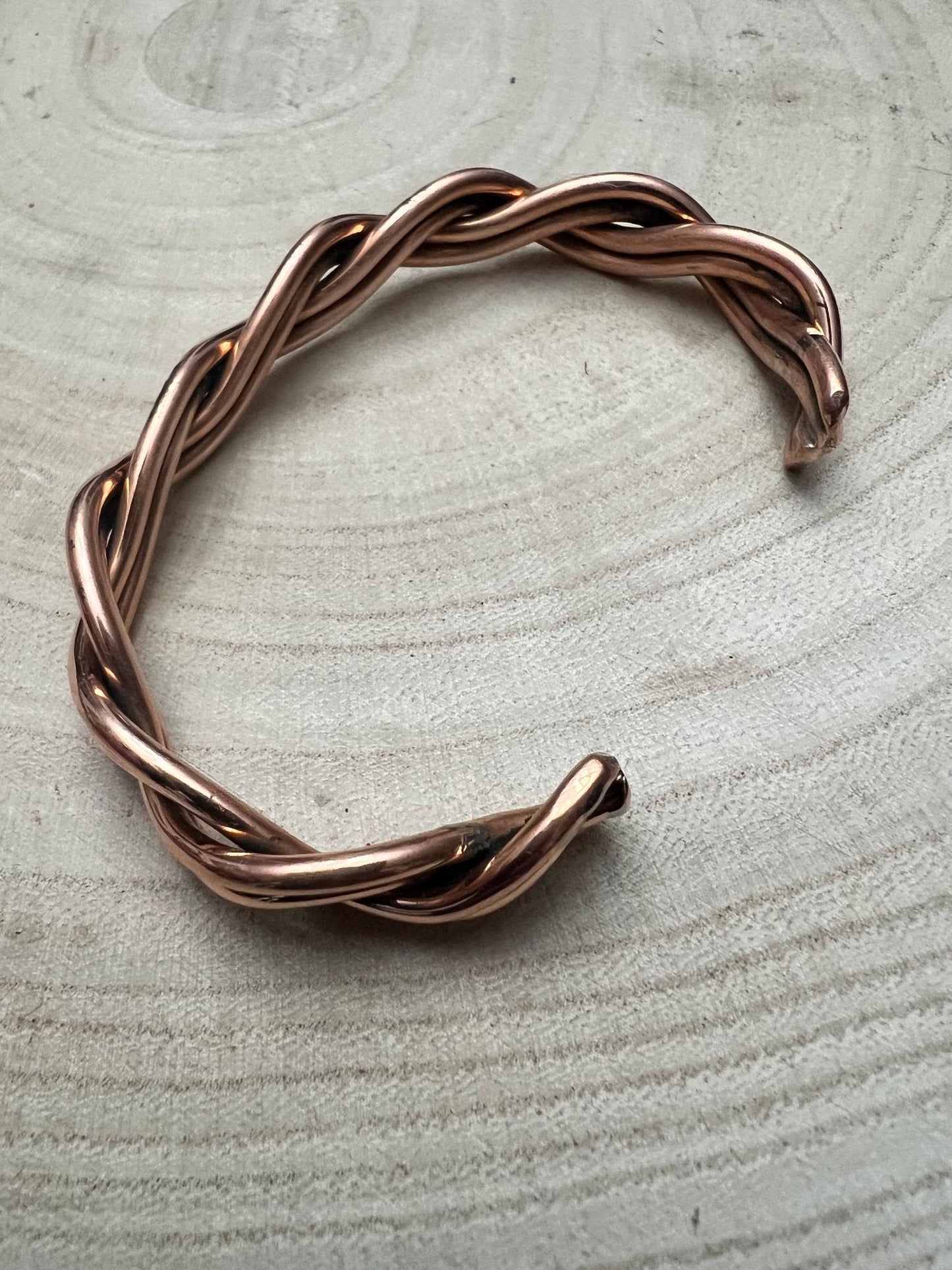 Elaine Tahe Navajo Copper Bracelet — 3/8" Wide (Fits 7 1/8" Wrist)