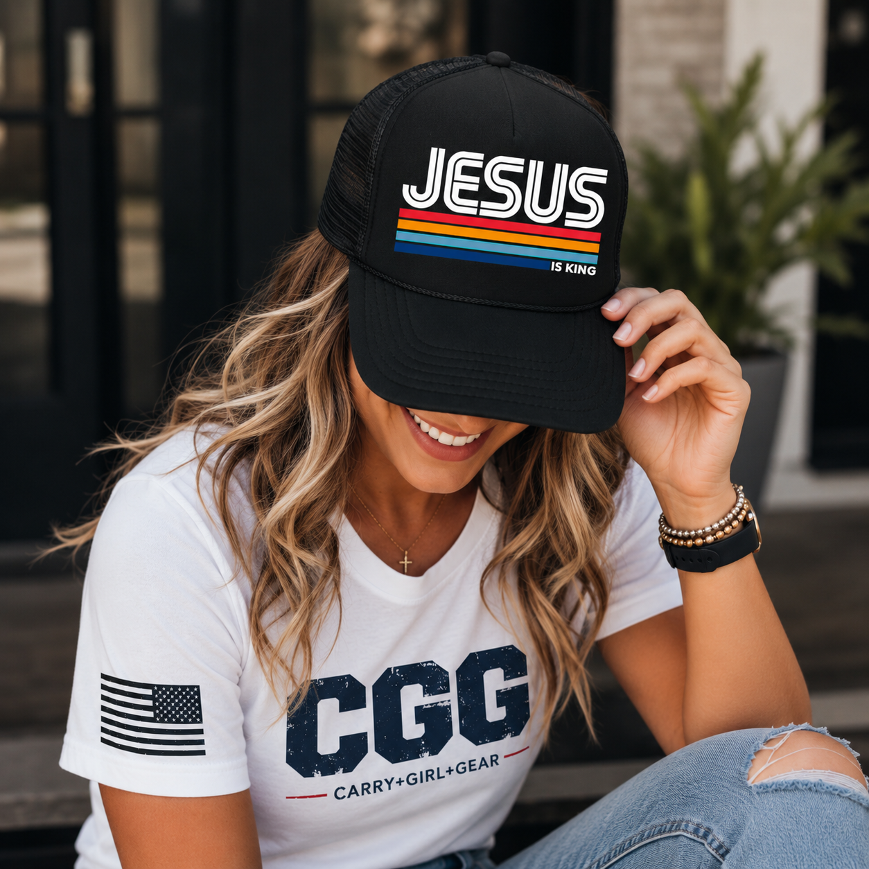 JESUS IS KING Trucker